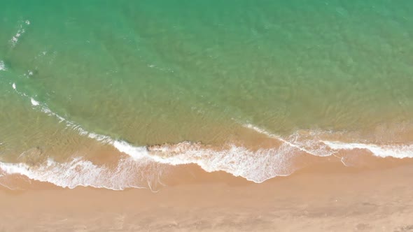 Aerial Shot Aerial View of the Drone From the Ocean, Ocean Waves, Beautiful Waves Do Not End Frames