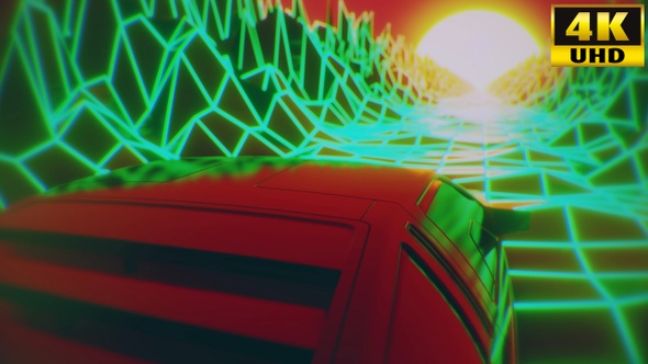 Retrowave Car Trip Vj Loops Pack V1 alt