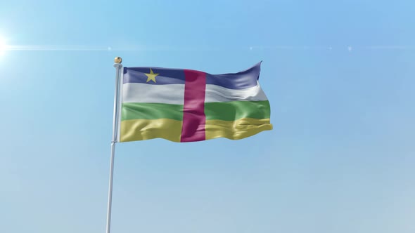 Central African Republic  Flag  alt