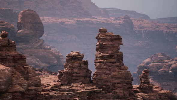 Golden Rocks in Grand Canyon