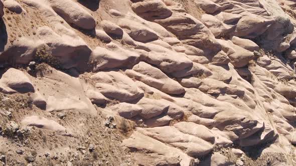 Vertical Video Cappadocia Landscape Aerial View