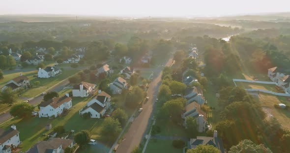 Panorama Over Viewed Residential House Area Urban Development Residential in Sayreville New Jersey