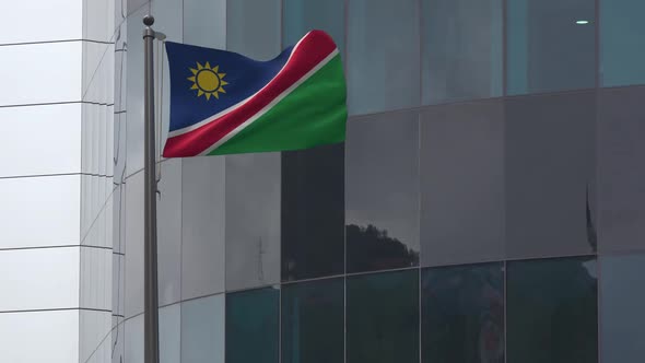 Namibia Flag Background 2K