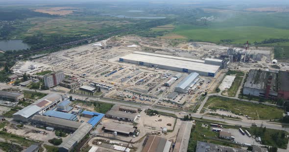 The Plant Is A Giant For Fuel Production In Ukraine. Territory Of Large Industrial Production