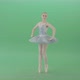 Blonde Girl With Happy Smile Spinning In Ballet Dress over Green Screen - VideoHive Item for Sale