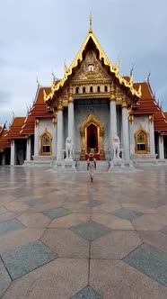 Wat Benchamabophit the Marble Temple the Royal Temple in Capital City Bangkok Thailand