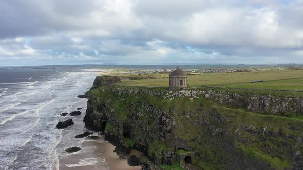 Aerial View Downhill Beach in County Londonderry in Northern Ireland
