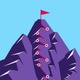 Path Towards Success Mountain Climb Concept Animation - VideoHive Item for Sale