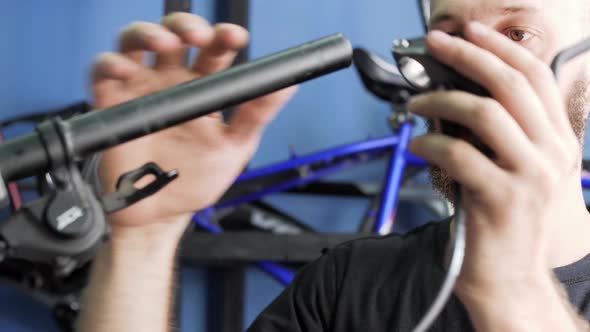 Repairing the bicycle handlebar