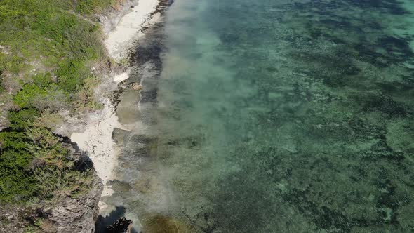 Ocean Landscape Near the Coast of Zanzibar Tanzania