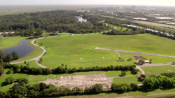 Aerial Footage Markham Park Air Field 4k 60p