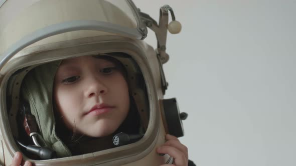 Portrait Of A Little Cosmonaut