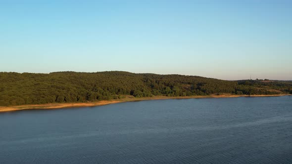 Aerial Blue Lake