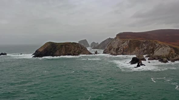 The Amazing Coastline at Port Between Ardara and Glencolumbkille in County Donegal, Ireland