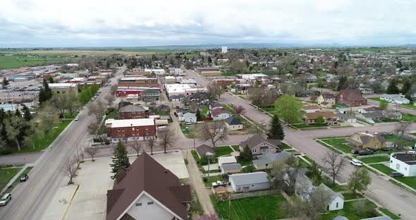 Historic Wheatland Wyoming drone footage during spring of 2021.