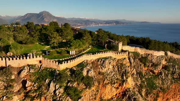 Alanya Castle Alanya Kalesi Aerial View