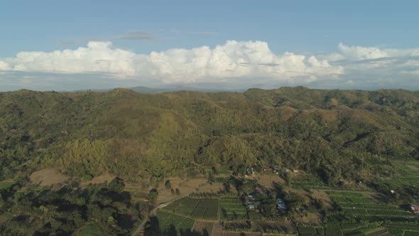 Mountain Landscape on the Island of Luzon, Philippines.