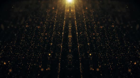 Gold Particle With Shiny Stars B-2