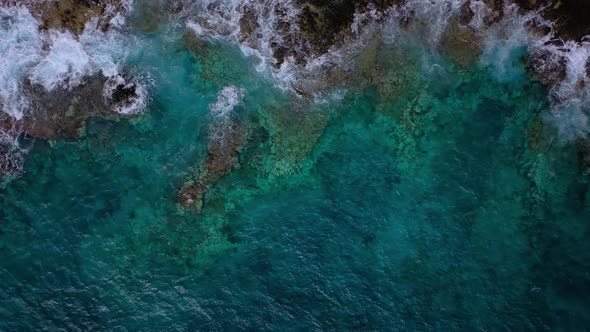 Top View of a Deserted Coast