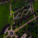 Drone Pan of Medieval Helmsley Castle Town and Walled Garden at Dusk - VideoHive Item for Sale