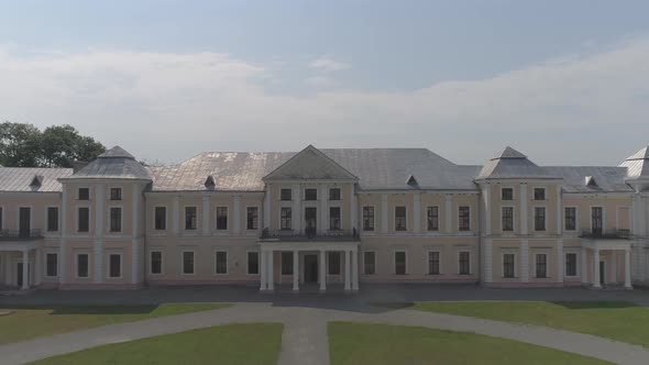 Vyshnivets Palace from above