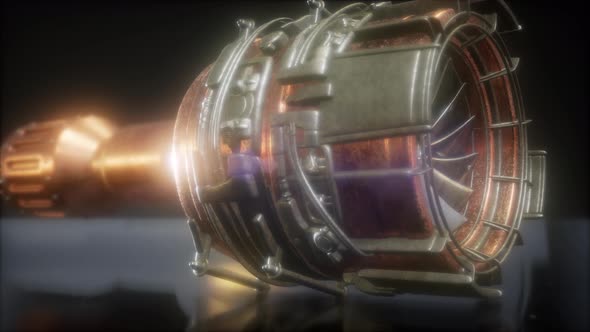 Rotate Jet Engine Turbine alt