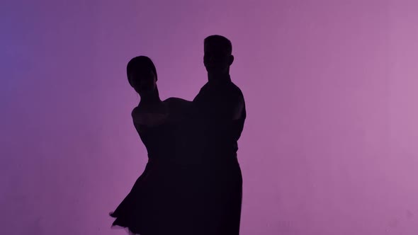 Elements of Argentine Tango Performed By Pair of Dancers