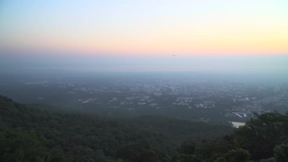 Viewpoint Chiang Mai with Aircraft