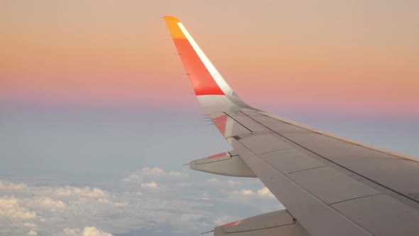 Plane Wing From Airplane Window