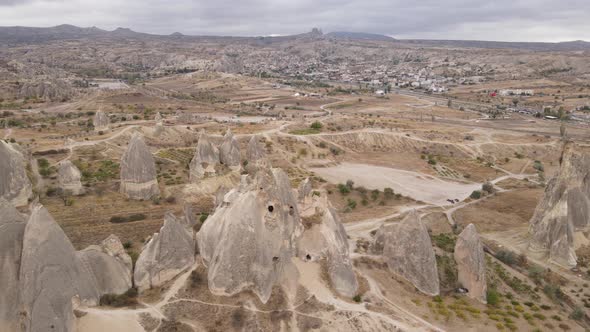 Aerial View Cappadocia Landscape