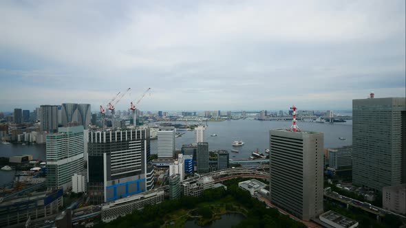 Beautiful architecture building in Tokyo city Japan