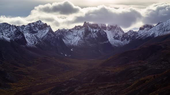 Grizzly Lake in Tombstone Territorial Park Yukon Canada