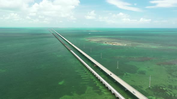 7 mile bridge Florida Keys 4k 24p