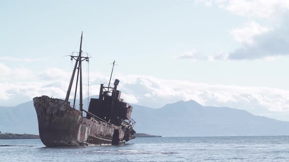 Shipwreck Dimitrios near Gythio Greece