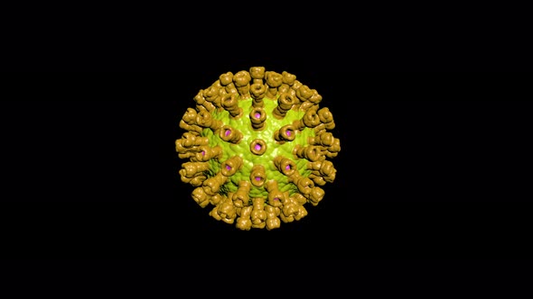 Mutation Virus in 3d Style Epidemic Pandemic Medical Science Coronavirus Vaccine