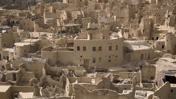 Panorama of the Destroyed Center of Siwa Oasis