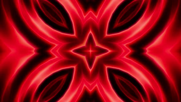 Red Kaleidoscope Loop 4K 02