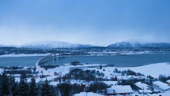 Tromso Winter Skyline