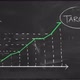 Achieving Target Statistic Graph Green Chalk Blackboard - VideoHive Item for Sale