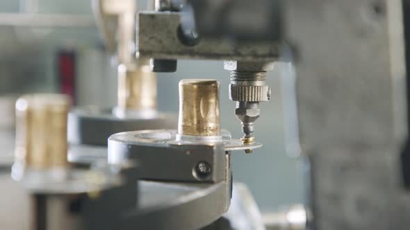 Automated assembly line for metal parts in the automotive industry