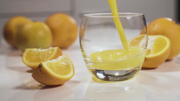 Pouring Orange Juice