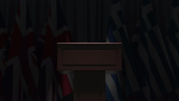 Many Flags of Greece and the United Kingdom alt