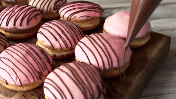 Cookies Decoration with a Pastry Syringe