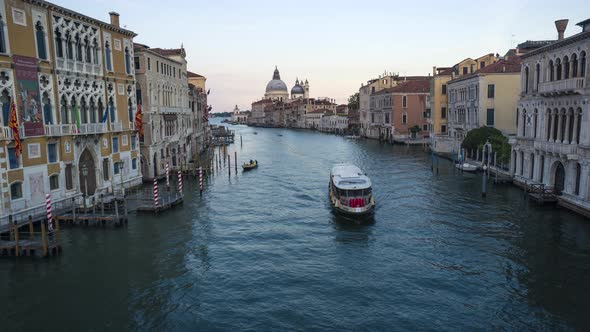 Venice Grand Canal Sunset Timelapse