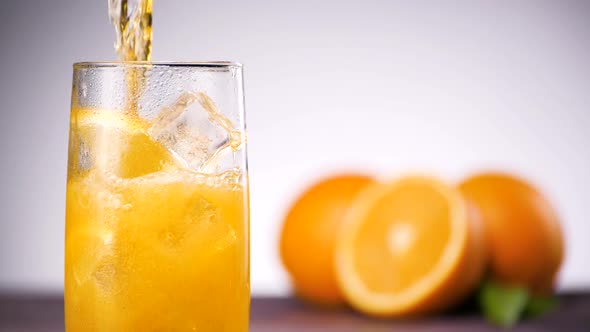 Glass of Orange Lemonade