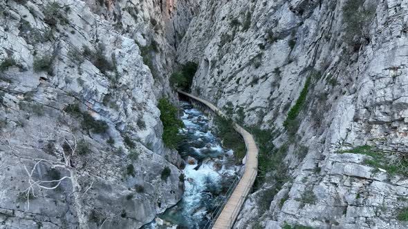 Canyon in the mountains Turkey Alanya 4 K