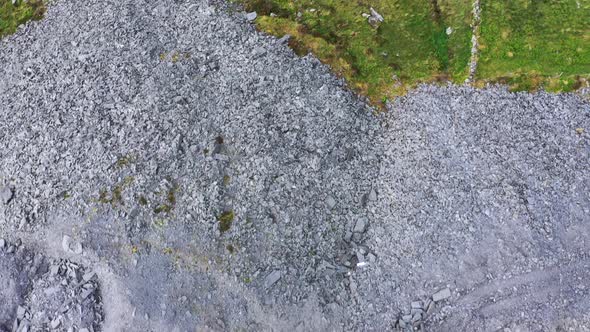 Aerial Shot of Slate Quarry, Valentia Island, Ireland