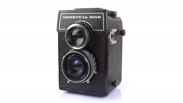 Soviet Medium Format Double Lens Reflex Camera.