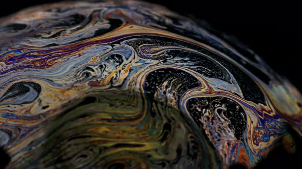 Rainbow Colors Of Soap Bubble