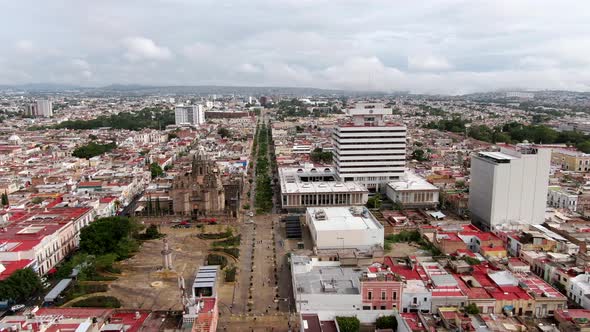 Vast Landscape Full Of Residential Houses In Guadalajara Mexico - Aerial shot